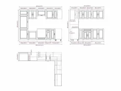 Best vidaxl Mueble de cocina Porto 14 piezas madera contrachapada Blanco