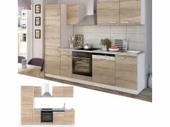 Online Mueble de cocina sonoma/blanco 270x57.1x81.6 optima Cocina Completa