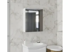 Best Mueble de cuarto de baño haaus Zed, A pared, 2 puertas, con espejo, , 60 x 22 x 72 cm Mueble De Pared Para Baño