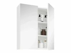Best Mueble de cuarto de baño haaus Zed, A pared, 2 puertas, con espejo, , 60 x 22 x 72 cm Mueble De Pared Para Baño