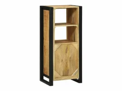 vidaxl Mueble de Cuarto de Baño Marrón Madera de mango maciza