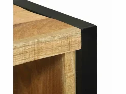 vidaxl Mueble de Cuarto de Baño Marrón Madera de mango maciza