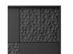 Clearance MSO Mueble de diseño y dorado 100cm Tramona Negro