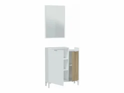 Calicosy Mueble de entrada 2 puertas y 1 espejo L91 cm - Ethna
