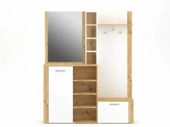 Best Mueble de entrada Barry roble artesanal / 150 cm Blanco