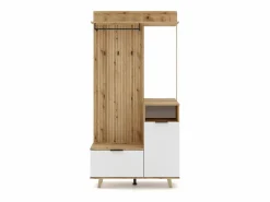 Mueble de entrada Nordic C roble evoke / tabilla / grafito 100 cm