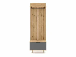 Mueble de entrada Nordic D roble evoke / tabilla / grafito 65 cm