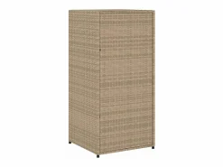Mueble de jardín de resina tejida, 55x55x111 cm Beige