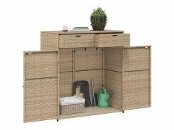 Online Mueble de jardín 105x55x113 cm resina trenzada Beige