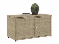Outlet Mueble de jardín 110x55x60,5 cm resina trenzada Beige