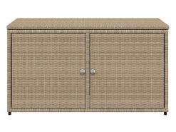 Outlet Mueble de jardín 110x55x60,5 cm resina trenzada Beige