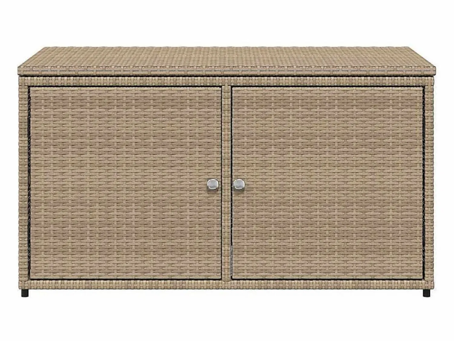 Outlet Mueble de jardín 110x55x60,5 cm resina trenzada Beige
