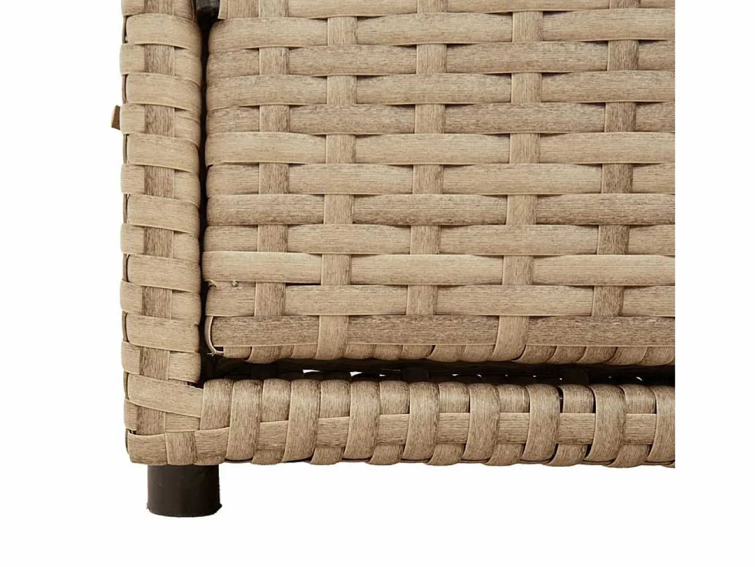 Outlet Mueble de jardín 110x55x60,5 cm resina trenzada Beige