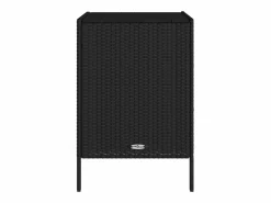 Online Mueble de jardín de resina trenzada, 55x59x80 cm Negro