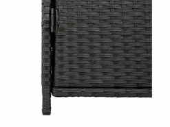 Clearance Mueble de jardín de resina trenzada, 83x45x76 cm Negro