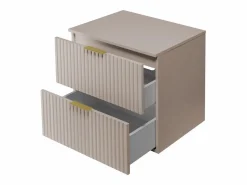 Sale Mueble de lavabo, Cachemira, 60 x 57 x 46 cm, tirador dorado + Encimera Mueble De Pared Para Baño