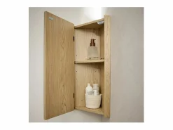 Hot Mueble de lavabo de esquina con patas con lavabo, grifo y mueble con espejo SORRENTO Mueble De Baño Simple
