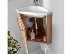 Sale Mueble de lavabo de esquina SKINO Mueble De Aseo