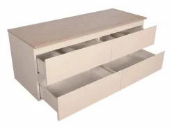 Discount Mueble de lavabo doble suspendido SORRENTO de 120 cm Conjunto De Baño