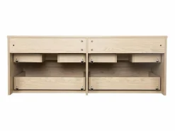 Hot Mueble de lavabo doble suspendido SORRENTO de 120 cm Color natural claro