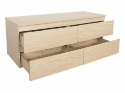 Hot Mueble de lavabo doble suspendido SORRENTO de 120 cm Color natural claro