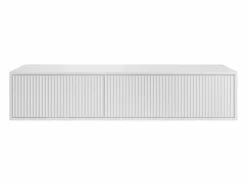 Vente-unique Mueble de lavabo flotante rayado, mate, 150 cm, ARNEGA