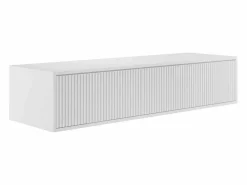 Vente-unique Mueble de lavabo flotante rayado, mate, 150 cm, ARNEGA