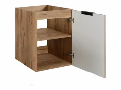 Mueble de lavabo, Roble Craft + tirador negro, 40 x 57 x 46 cm