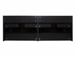 New Mueble de lavabo suspendido SORRENTO de 4 cajones, 120 cm Negro