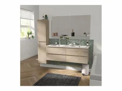 Mueble de lavabo suspendido SORRENTO de 4 cajones, 120 cm