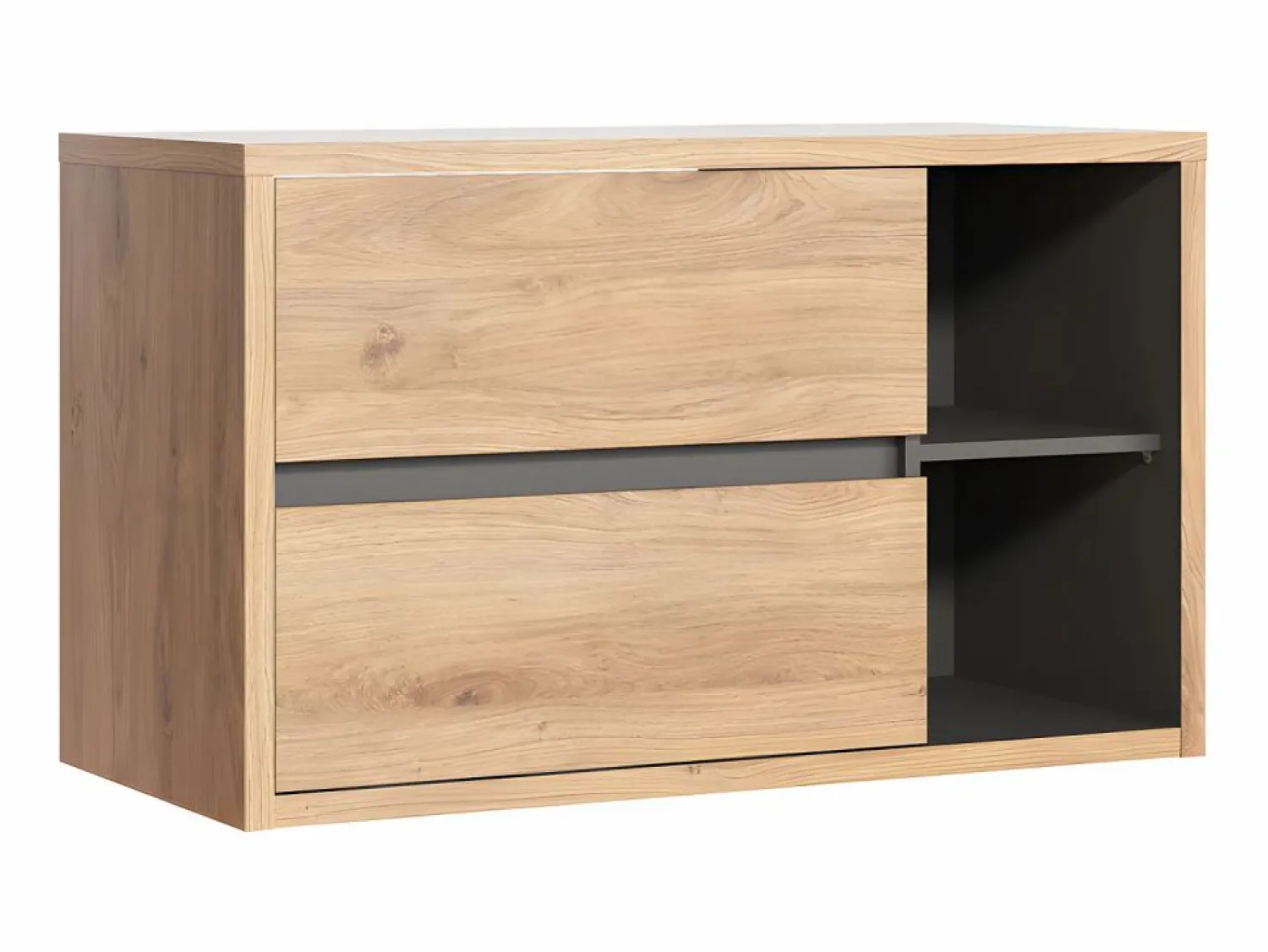 Discount Mueble de lavabo suspendido - cuarto de baño - 100 cm - PURNAL Mueble De Lavabo