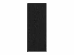 Discount Mueble de oficina con estante 2 piezas Roble 60 x 32 x 153 Negro