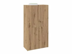 Mueble de oficina con estante, roble artesanal, 60 x 32 x 115 cm