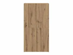 Mueble de oficina con estante, roble artesanal, 60 x 32 x 115 cm