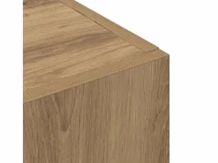 Mueble de oficina con estante, roble artesanal, 60 x 32 x 115 cm