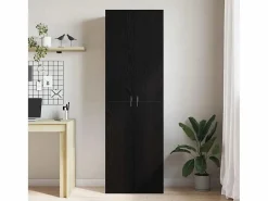 Outlet Mueble de oficina con estante 2 piezas Roble 60 x 32 x 190 Negro