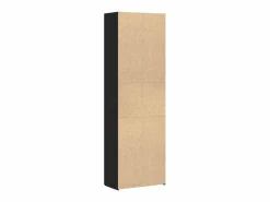 Outlet Mueble de oficina con estante 2 piezas Roble 60 x 32 x 190 Negro