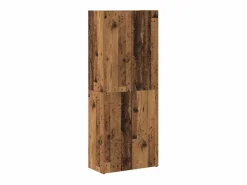 Outlet Mueble de oficina con estantes, 2 piezas, madera antigua, 60 x 32 x 153 cm Armario Oficina
