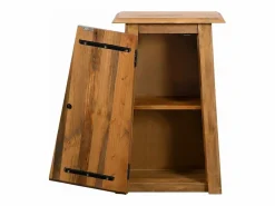 vidaxl Mueble de pared para baño madera maciza de pino 42x23x70 cm