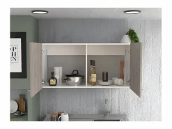 TuHome Mueble de Pared para Cocina Nápoles, con dos puertas