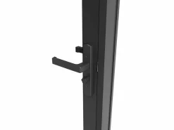 Outlet Mueble de puerta reversible de aluminio y cristal esmerilado - Al. 204 x An. 93 cm - LOXTON Puerta Con Marco