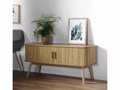 New Mueble de TV 2 Puertas Corredizas L119 cm - ERNEST Mueble Tv