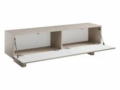 New Vente-unique Mueble de TV con 2 puertas, 150 cm, en MDF - - LUDIMA Beige