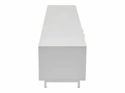 OKWISH Mueble de TV de 200 cm, mueble de TV con 2 puertas y 2 cajones, estilo moderno, para salón y oficina