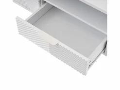 OKWISH Mueble de TV de 200 cm, mueble de TV con 2 puertas y 2 cajones, estilo moderno, para salón y oficina