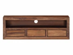 Mueble de TV de madera maciza de Sheesham 120x30x40 cm ES15736