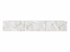 Online Vente-unique Mueble de TV de pared con 3 puertas - Efecto mármol - VIKILA Blanco