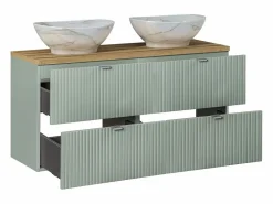 Petits-Meubles Mueble doble lavabo 120cm 4 cajones Jade y Madera