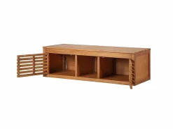 Outlet Mueble doble lavabo de madera de acacia - Mueble de baño - 130 cm - PENEBEL Mueble De Baño Con Doble Lavabo