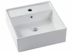 Clearance Mueble doble lavabo de madera de acacia y espejo - 90 cm - PENEBEL Conjunto De Baño
